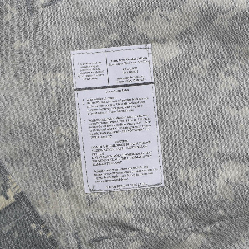 Original U.S. Military Uniform Jacket Reinforced Elbows ACU Digital Camouflage - GoMilitar