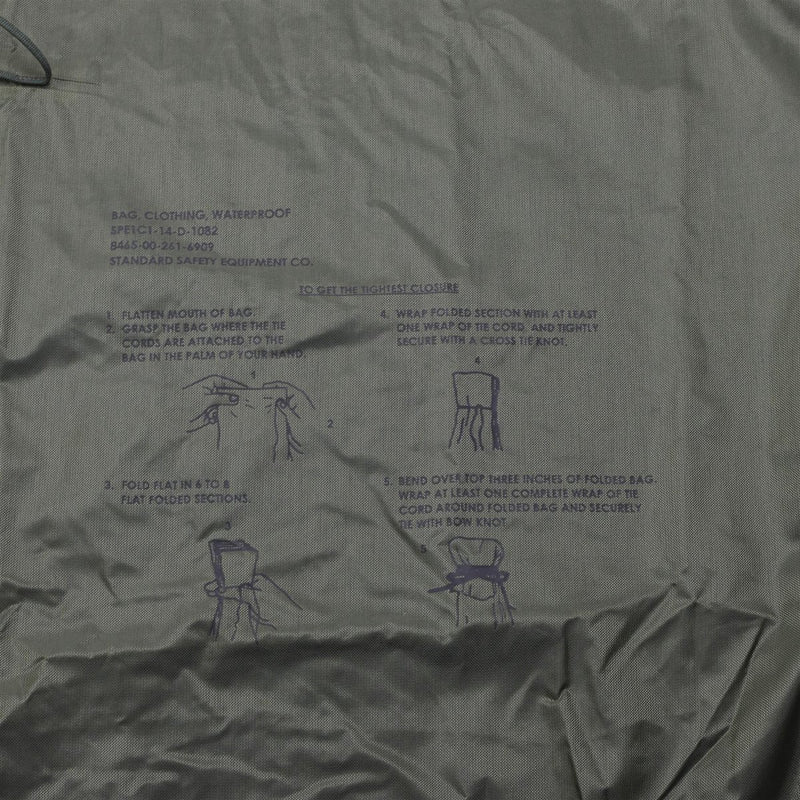 Original US Militär wasserdichte Kleidung Tasche Kordelzug Verschluss Outdoor