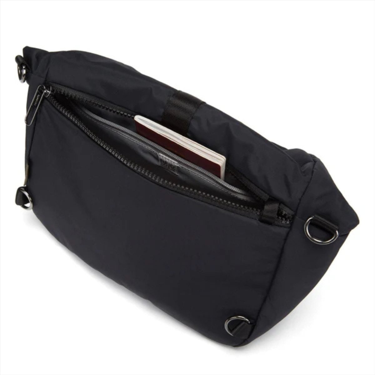 Pacsafe CitySafe CX Cabrio Rucksack Anti -Diebstahl RFID Econyl Material Schwarz