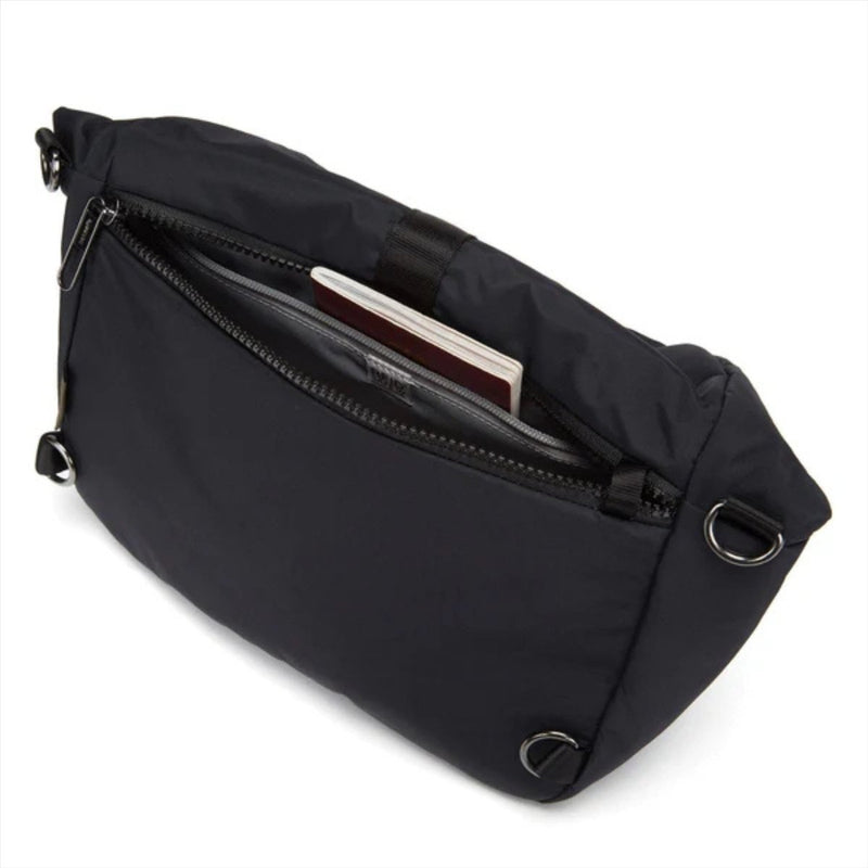 Pacsafe CitySafe CX Cabrio Rucksack Anti -Diebstahl RFID Econyl Material Schwarz
