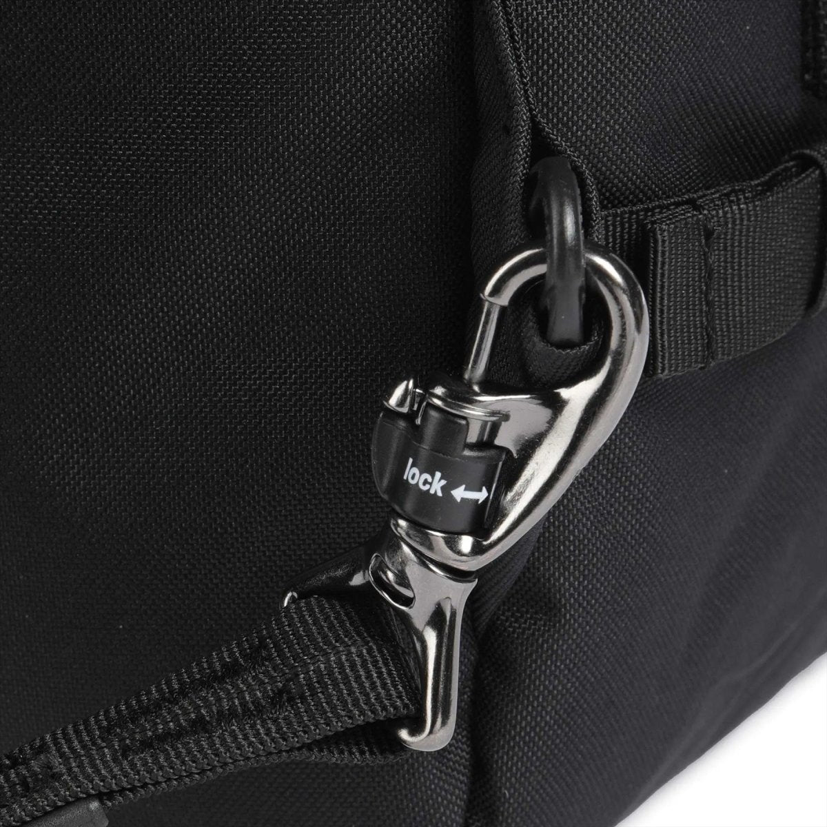 Pacsafe go 34L Reise -Rucksack mit Anti -Diebstahl RPET abschließbare Reißverschlüsse schwarz