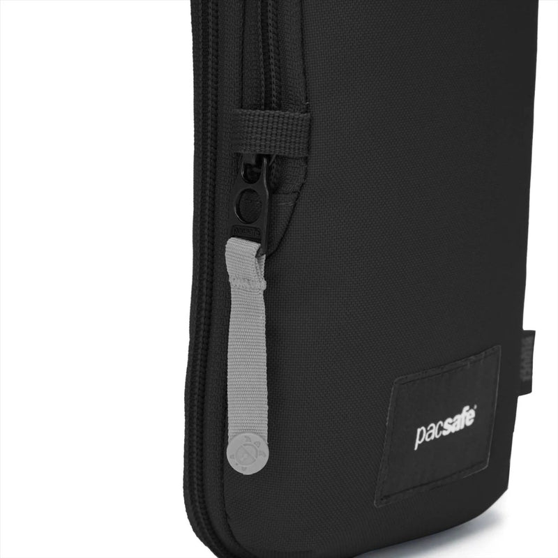 Pacsafe go Anti -Diebstahl Tech Crossbody Bag 3.5L RFID Blocking Cut Resistant Schwarz