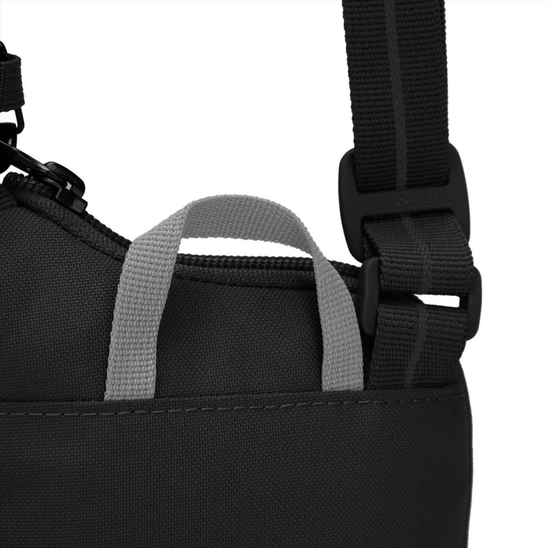 Pacsafe go Anti -Diebstahl Tech Crossbody Bag 3.5L RFID Blocking Cut Resistant Schwarz