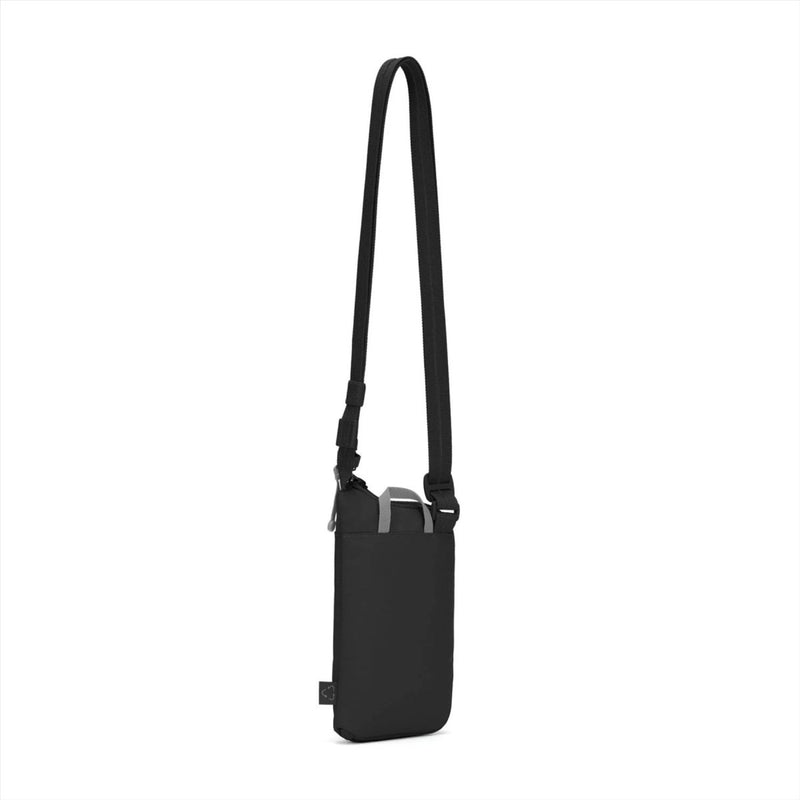Pacsafe go Anti -Diebstahl Tech Crossbody Bag 3.5L RFID Blocking Cut Resistant Schwarz