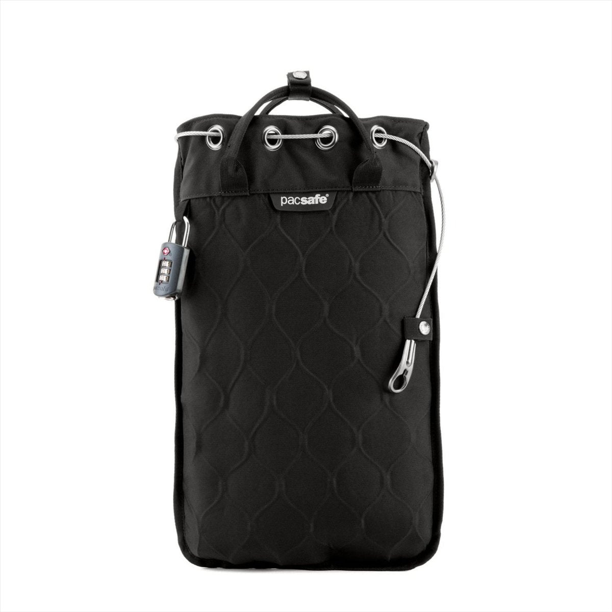 Pacsafe Travelsafe GII Tragbare sichere Tasche, 5 l, Diebstahlsicher, schnittfest, Schwarz