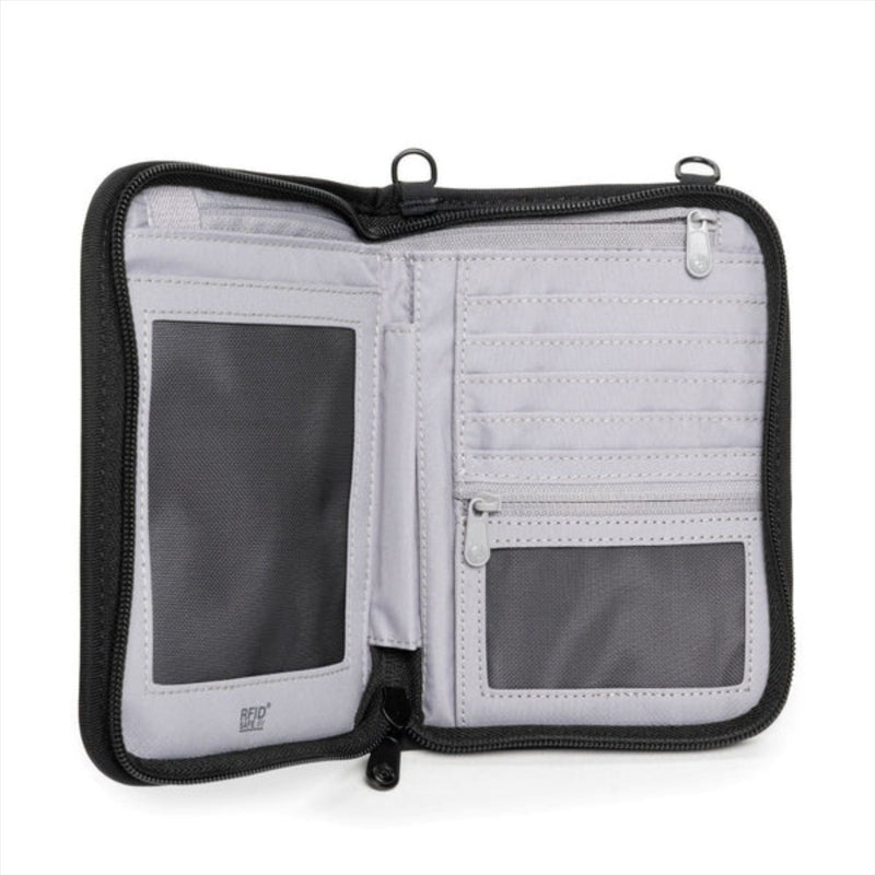Pacsafe V150 Dokumentbeutel Kompakt Organizer Anti -Diebstahl RFID Blocking Black