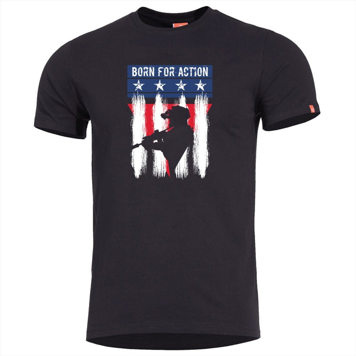 PENTAGON Ageron Ranger klassisches T-Shirt, schnell trocknend, bequeme Passform, geruchlos, Schwarz – GoMilitar