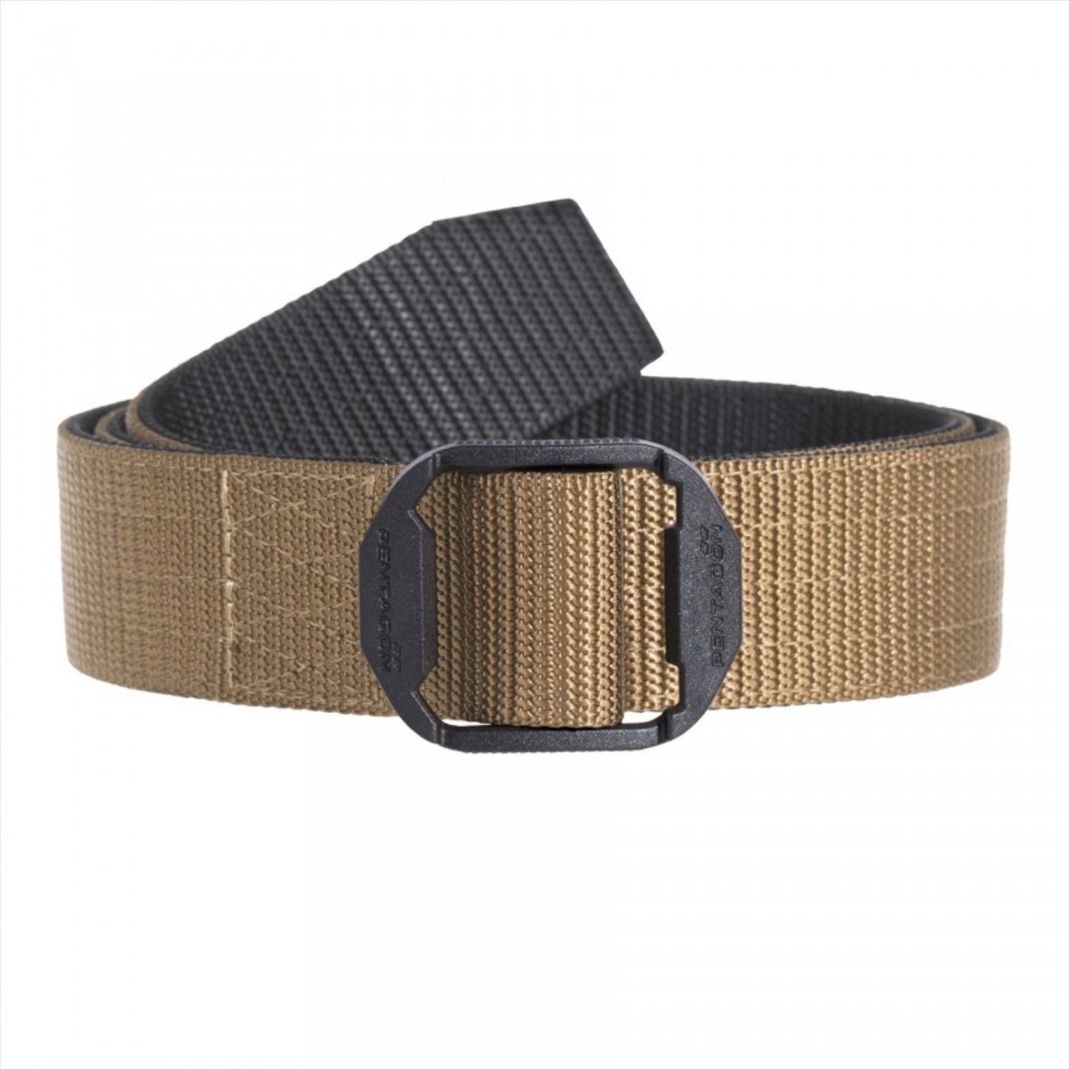 PENTAGON Komvos Doppelgürtel, taktische Nylon-Gurtband, nichtmetallische POM-Schnalle
