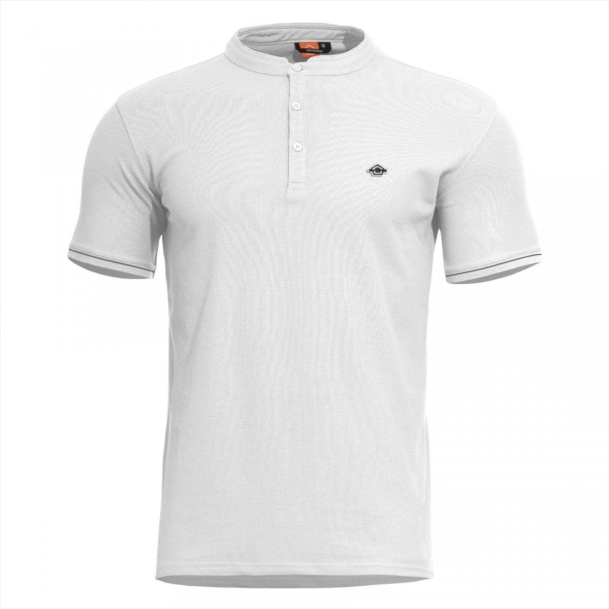 PENTAGON Levantes Henley Stripes klassisches T-Shirt mit kurzen Ärmeln, schnell trocknend