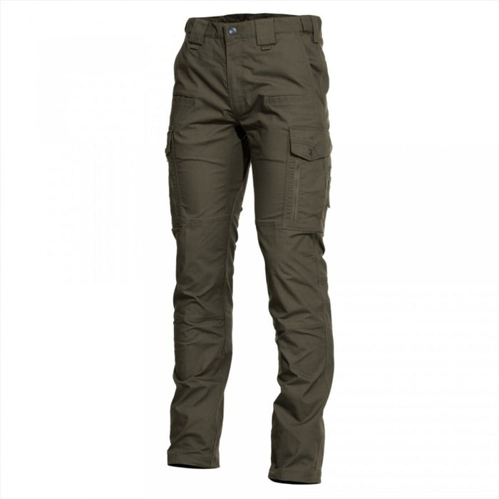Olivgrüne taktische Pentagon Ranger 2.0-Hose mit 2-Wege-Stretch und strapazierfähiger Ripstop-Gewebekonstruktion