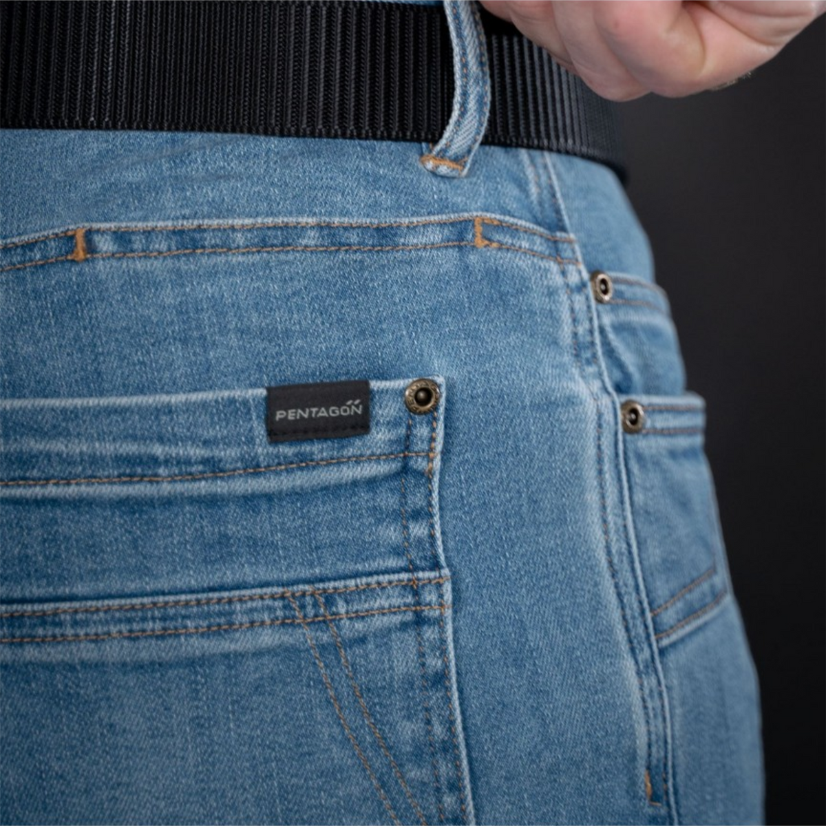 Pentagon Rogue Jeanshose für Herren, reguläre Passform, Stretch-Denim, versteckte CCW-Taschen