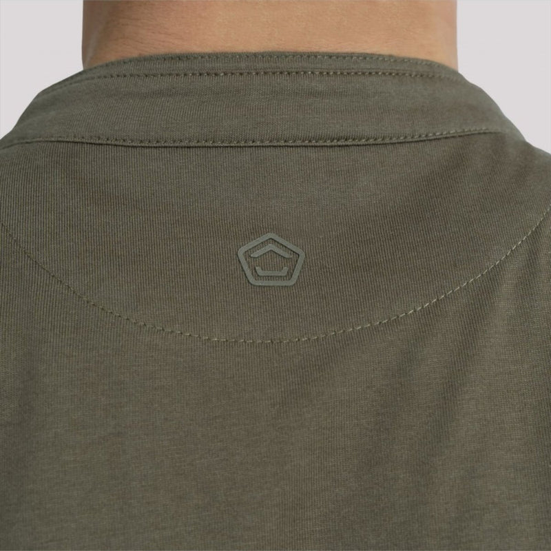 Pentagon Romeo 2.0 Henley T-Shirt reguläre Fit-Mandarin-Kragen mit geruchloser Material