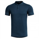 Pentagon Romeo 2.0 Henley T-Shirt reguläre Fit-Mandarin-Kragen mit geruchloser Material