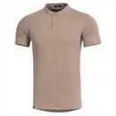 Pentagon Romeo 2.0 Henley T-Shirt reguläre Fit-Mandarin-Kragen mit geruchloser Material