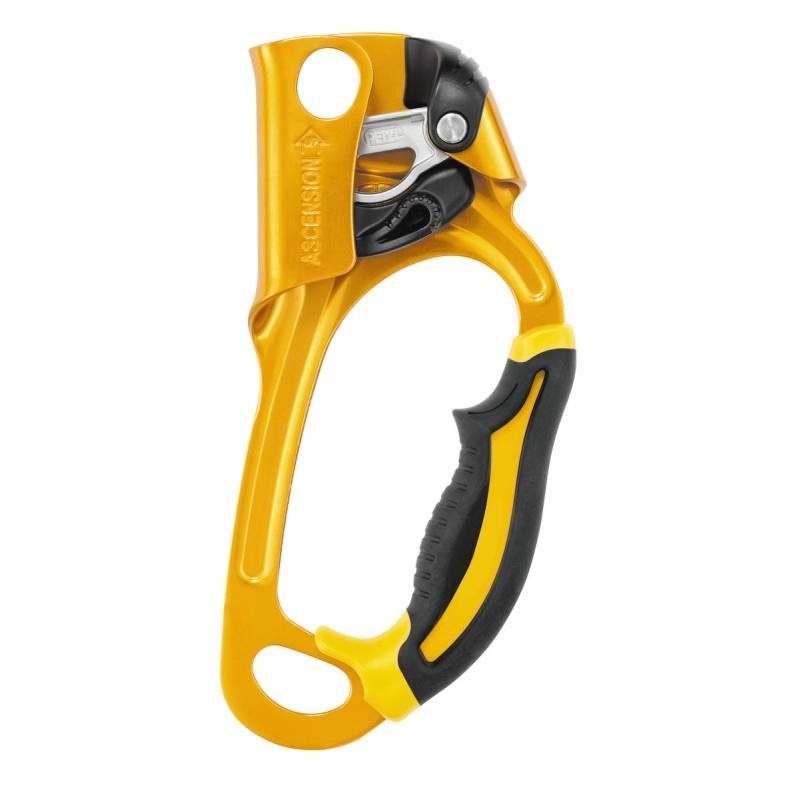 Petzl Ascension Ergonomischer Seilkletter-Handaufsteiger 8-13 mm Seile Gelb