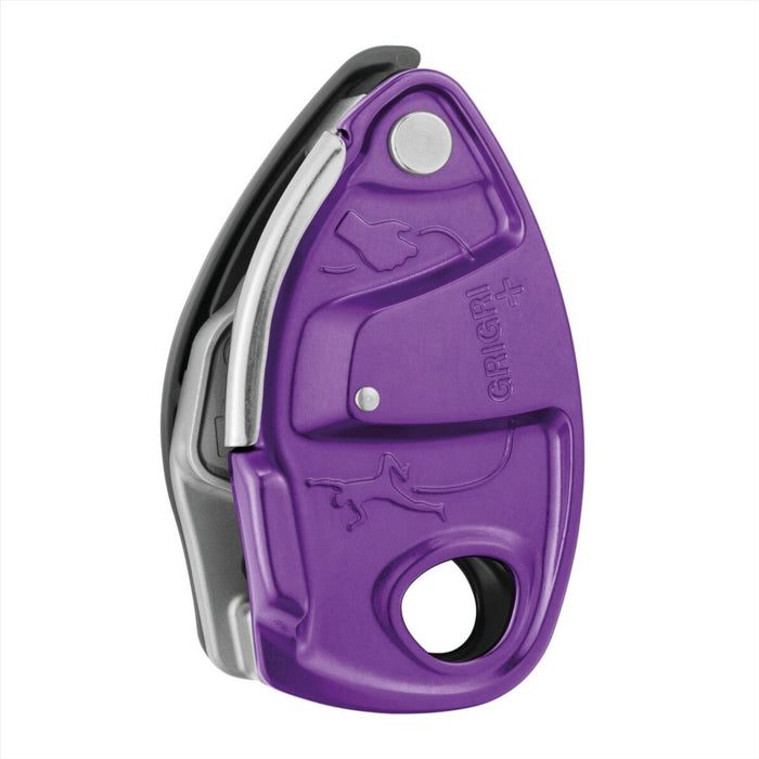 PETZL GRIGRI® + Belay Device Assisted Braking 8.5-11 mm Ropes Climbing Purple - GoMilitar