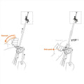 Petzl GRIGRI Sicherungsgerät, unterstütztes Bremsen, Anti-Panik, 8,5–11 mm, Grau