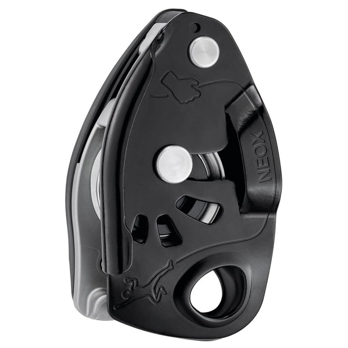 PETZL NEOX Belay Device Assisted Braking Control Top Rope Climbing Black - GoMilitar
