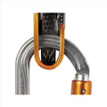 Petzl OK Triact Lock-Karabiner, oval, leicht, Aluminium, Seilzugang, Orange