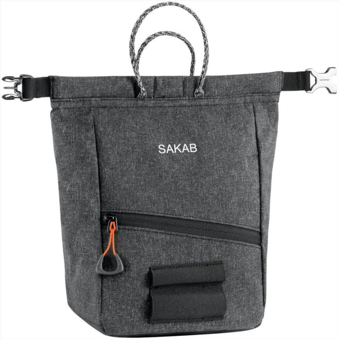 PETZL SAKAB Chalk Bag Robuster magnetischer Rollverschluss mit mehreren Taschen Grau - GoMilitar
