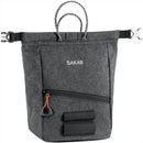 PETZL SAKAB Chalk Bag Robuster magnetischer Rollverschluss mit mehreren Taschen Grau