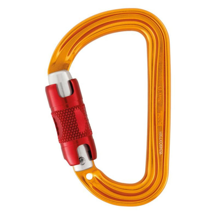 PETZL SmD RL Karabiner, Aluminium, leicht, Sicherheitsverbinder, Gelb – GoMilitar