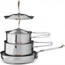 Primus Campfire Cookset S Edelstahl Camping Kochgeschirr Topf Pfanne Set Tasche