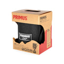 Primus Lite Stove System in branded packaging, compact and lightweight for backpacking and camping cooking outdoors.