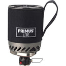 Primus Lite Stove System with insulated cozy and compact burner for lightweight backpacking cooking and boiling water outdoors.
