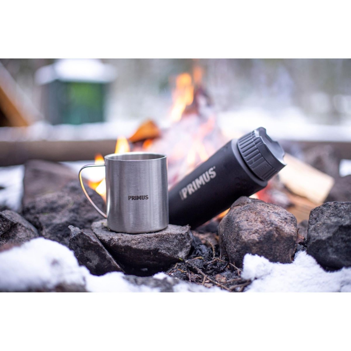 Primus TrailBreak Vakuumflasche 500ml 24 Stunden Wärme-Kälte-Bewahrung schwarz matt