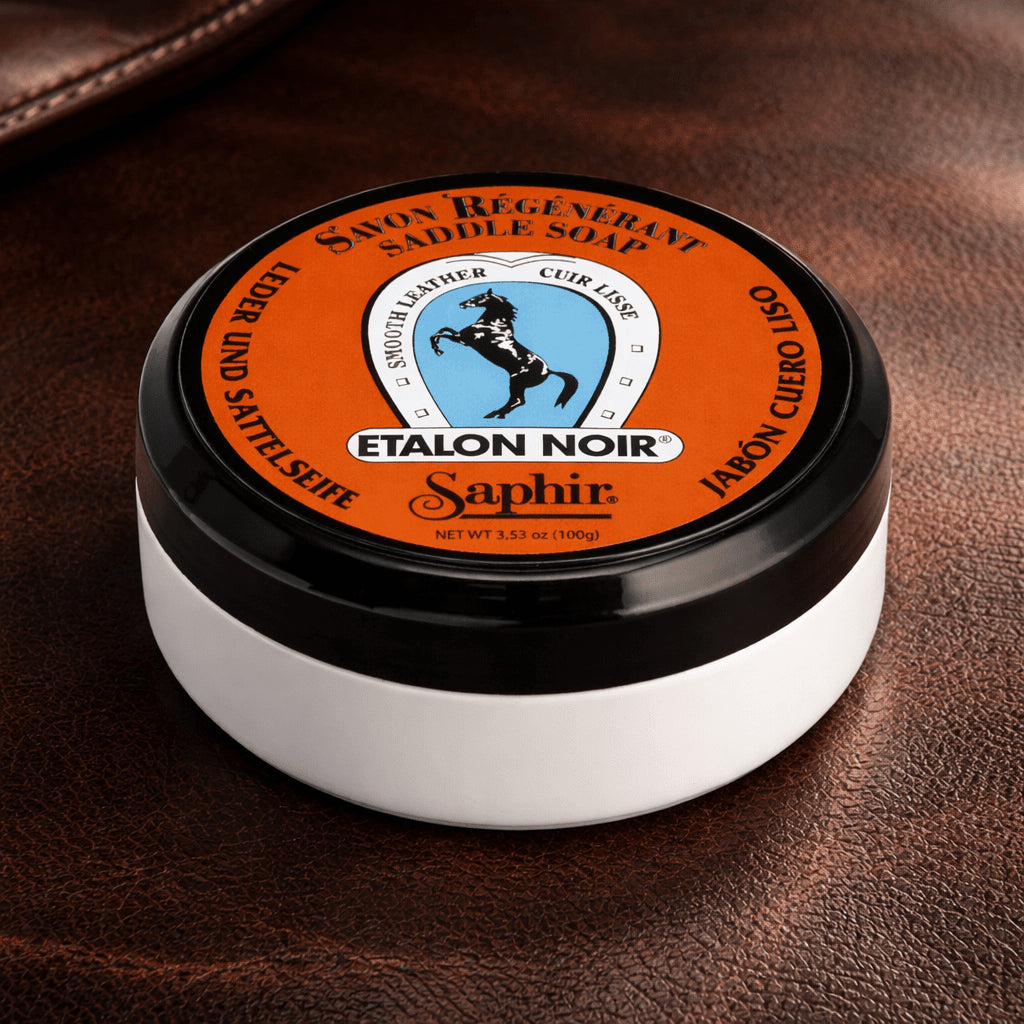 Saphir Etalon Noir Sattelseife 100 ml Glattleder-Reinigungs-Pflegeseife