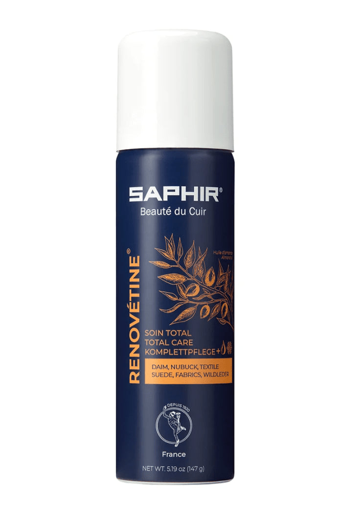 Saphir Renovétine Suede & Nubuck Renovator Spray 200ml Total Care Almond Oil