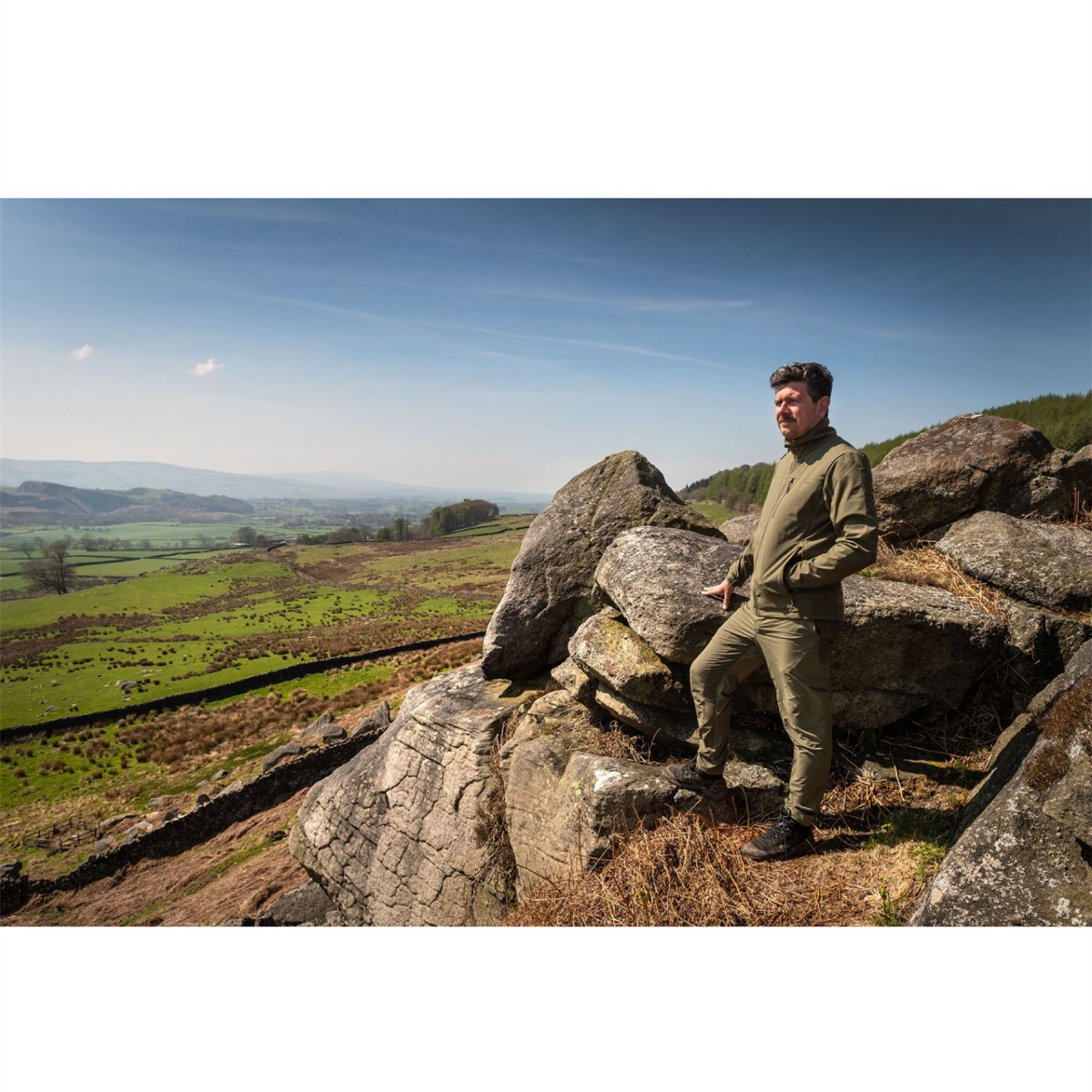 Snugpak Cyclone Softshell-Jacke, atmungsaktiv, wasserabweisend, Outdoor-Oliv