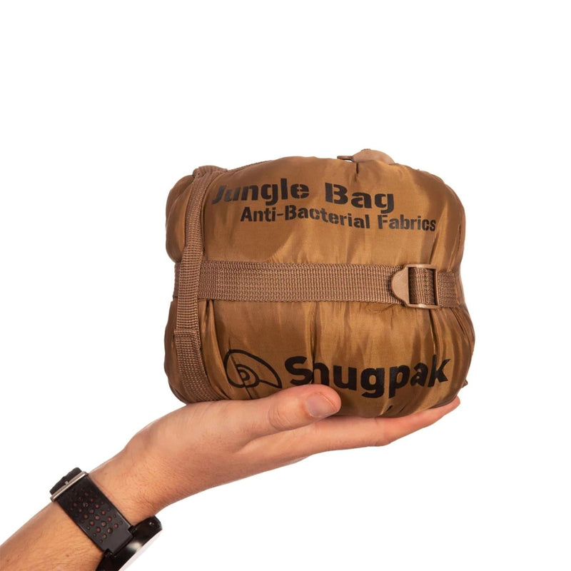 Snugpak Schlafsack 220 cm integrierter Mückenkompressionssack Coyote