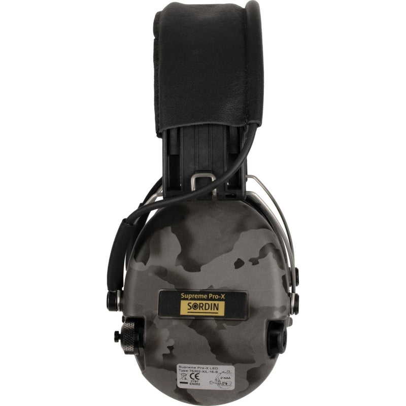 Sordin Supreme Pro X Hear2 LED Gel Active Hearing Protection Night Camo - GoMilitar