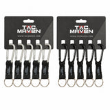 TAC MAVEN 6 mm Aluminium-Karabiner, 5 Stück, Outdoor-Schlüsselclips, Campingausrüstung
