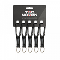 TAC MAVEN 7 mm Aluminium-Karabiner, 5 Stück, Outdoor-Camping-Schlüsselclips