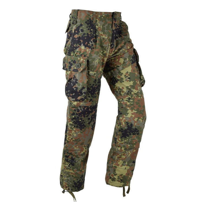 TACGEAR Feld-Cargo-Kampfhose der deutschen Armee im Flecktarn-Camouflage-Ripstop – GoMilitar