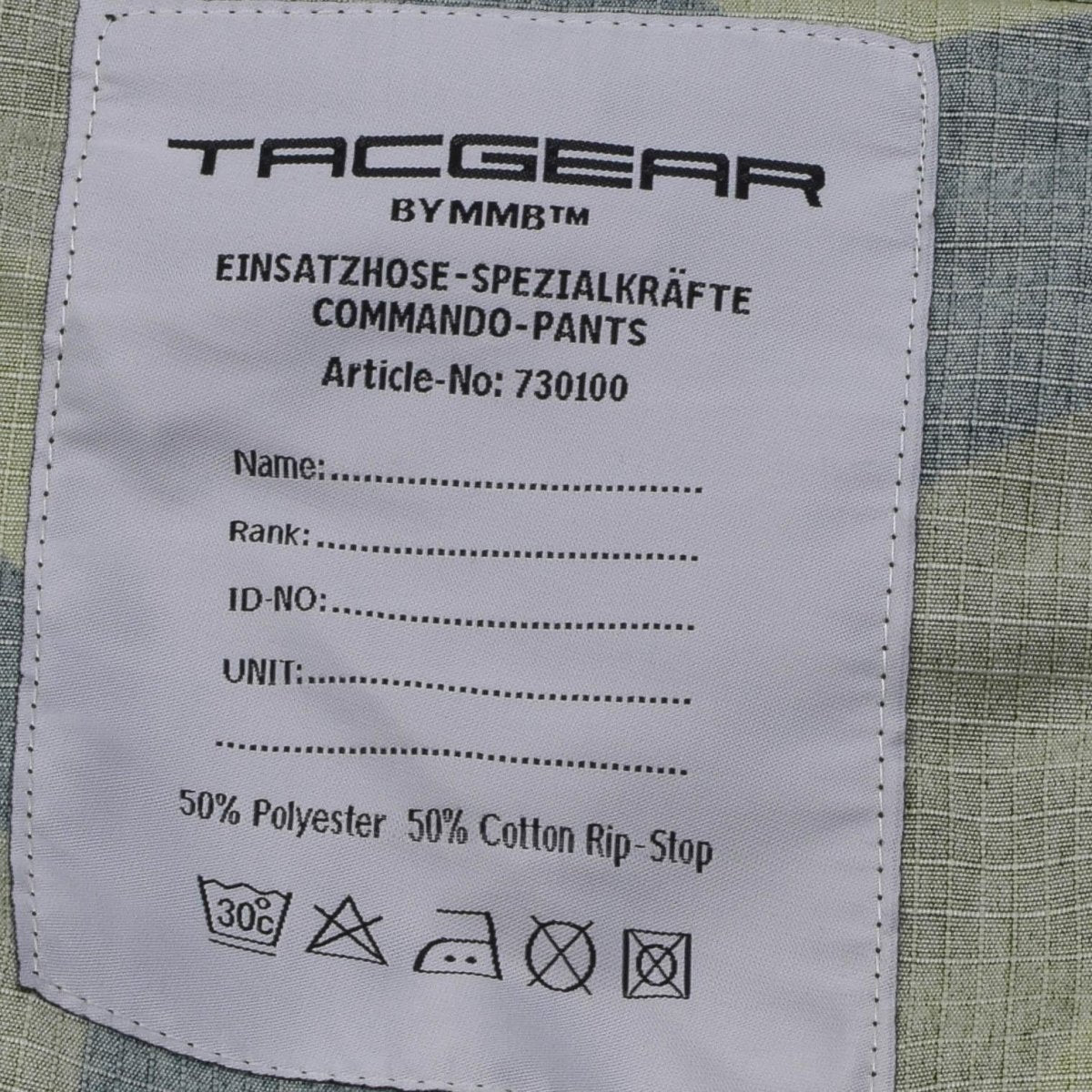 TACGEAR Marke Schwedische Militär-Stil Kampfhose Splinter Camo Cargo Ripstop