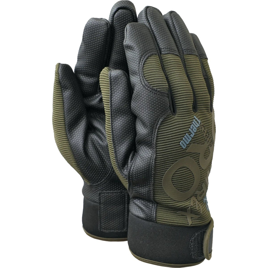 TAMREX ProGrip Thermo Winterhandschuhe HexaGrip Lederhandfläche isoliert Oliv