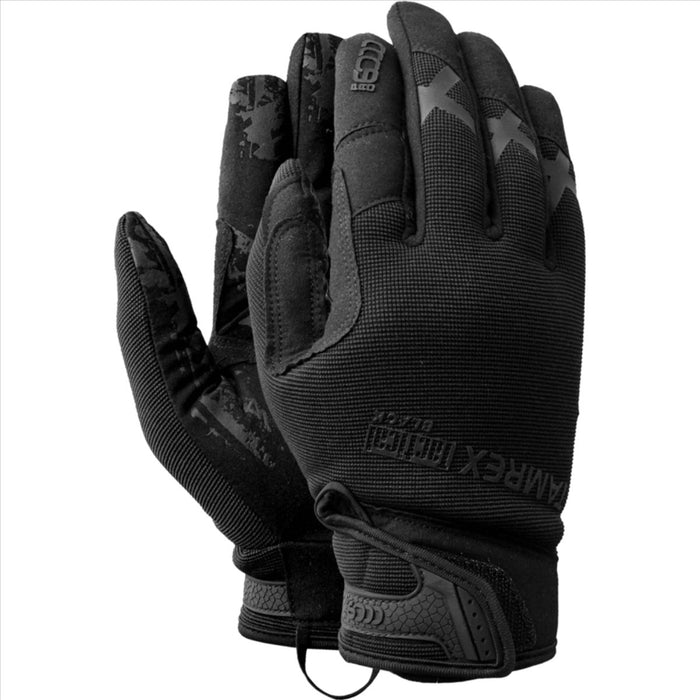 TAMREX Tactical Gloves Extremly Durable Synthetic Leather Good Grip Black - GoMilitar