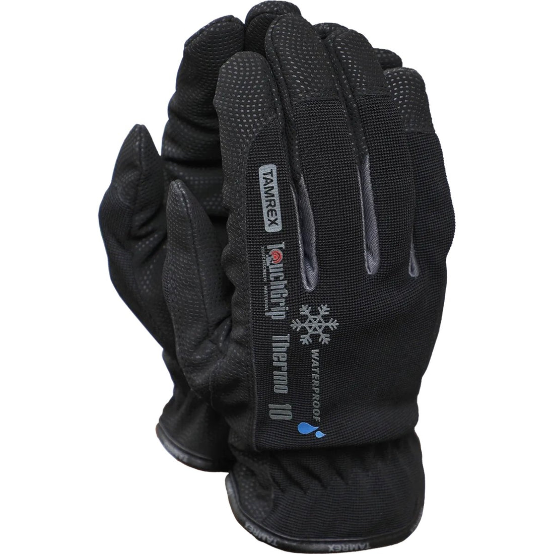 TAMREX TouchGrip Winterhandschuhe, wasserdicht, isoliert, Touchscreen, Schwarz