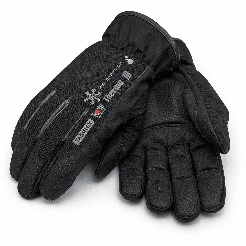 TAMREX TouchGrip Winterhandschuhe, wasserdicht, isoliert, Touchscreen, Schwarz