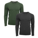 Two TEXAR military thermal undershirts with long sleeves designed for warmth and durability in cold conditions.