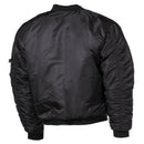 U.S. Army style jacket MA1 air forces crew military bomber windproof warm black - GoMilitar