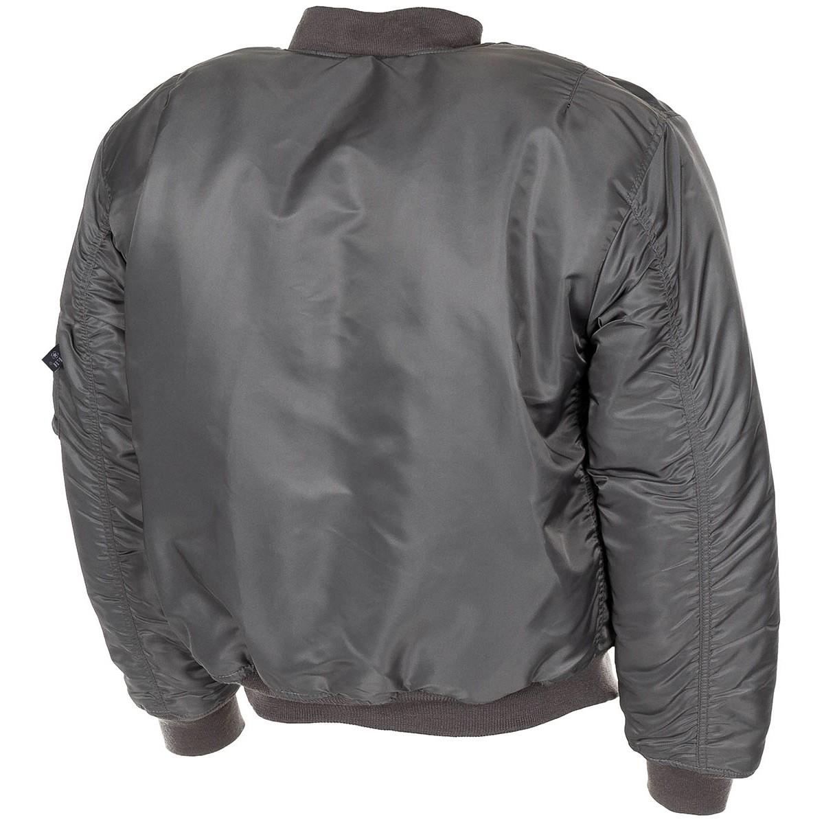 US Army Style MA1 Luftwaffen Truppen Bomber Urban Grau Winddicht Puffer