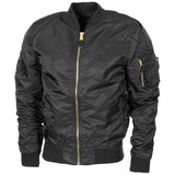 US Militärjacke im Air Force Crew Uniform Bomber MA1 winddicht schwarz NEU