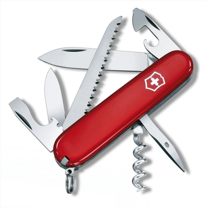 Victorinox Camper Multitool-Messer 13 Funktionen 91 mm Taschen-EDC-Werkzeug Rot - GoMilitar