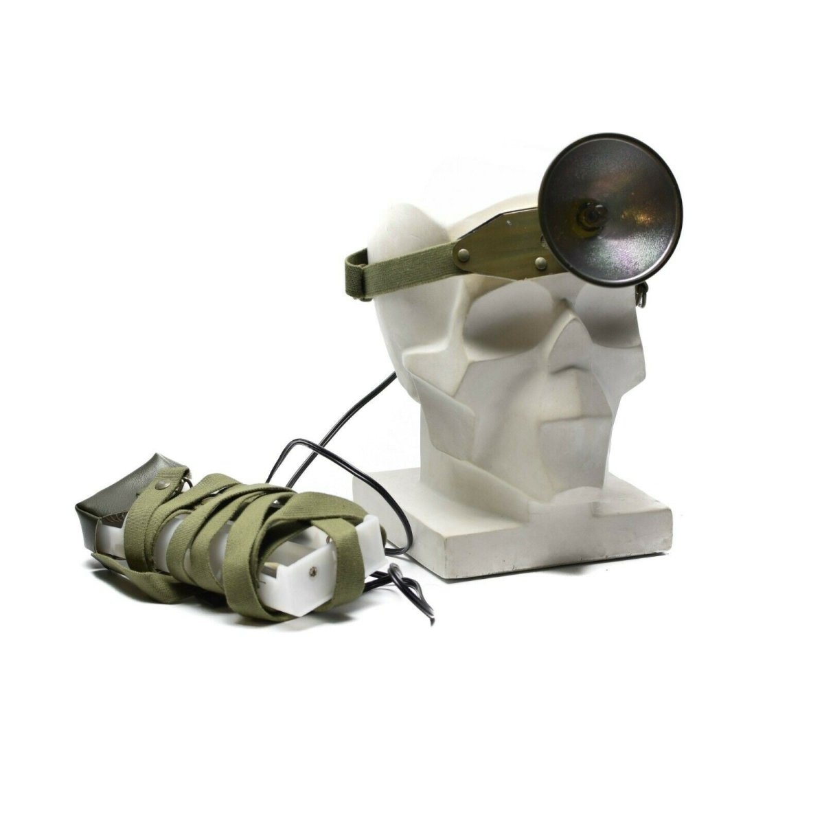Vintage schwedische Militär Armee Stirnlampe Stirnlampe Taschenlampe NEU