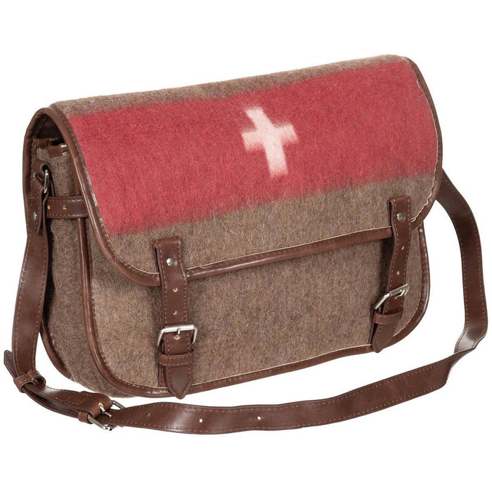 Reproduktion einer Umhängetasche aus Wolle im Vintage-Stil für Erste-Hilfe-Sanitäter und Sanitäter - GoMilitar